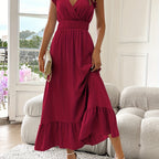 Elara | Flutter Sleeve Smocked Midi Dress