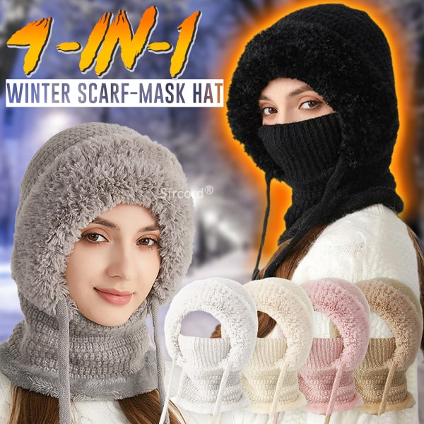 Sfrcord® 4-in-1 Full-Covering Winter Beanie Hat