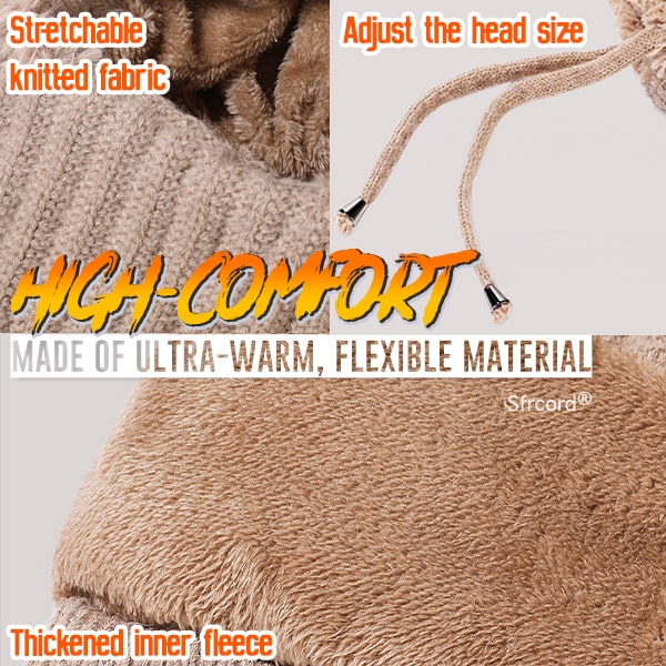 Sfrcord® 4-in-1 Full-Covering Winter Beanie Hat