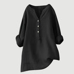 Harriet | Relaxed Button Linen Blouse